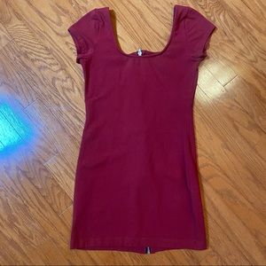 Maroon Guess bodycon dress
